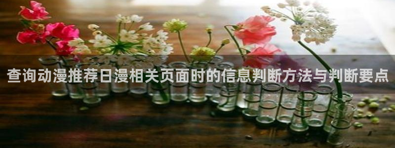 动漫天堂搞笑动漫:查询动漫推荐日漫相关页面时的信息判断方法与判断要点配图